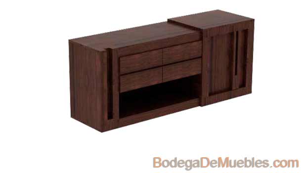 Cómoda Bufetera para Comedor color tabaco de 189 x 55 x 80