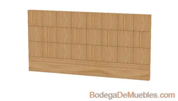 Cabecera para Cama básica minimalista con cuadros en relieve.