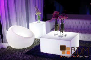 muebles lounge con luz led