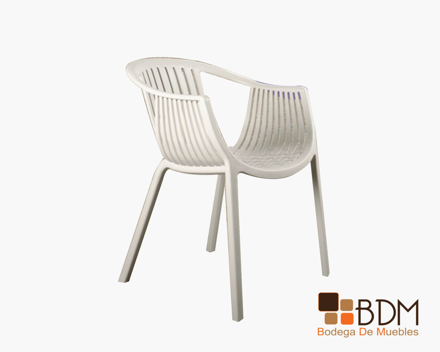 silla para exterior - silla tejida - silla blanca