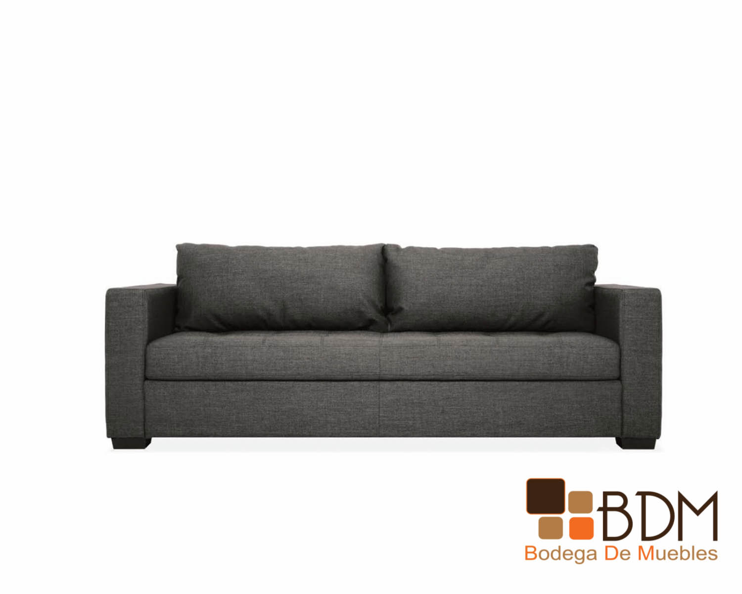 sofa gris - sofa largo - elegante