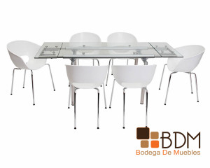 comedor expandible blanco