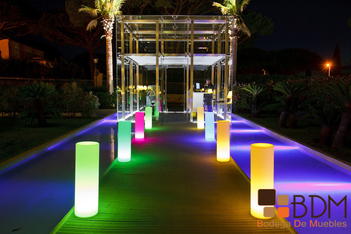 Torre decorativa con led