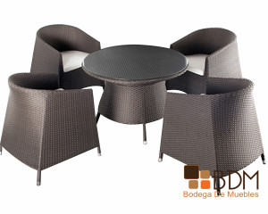 Comedor para Exterior de Cuatro Sillones