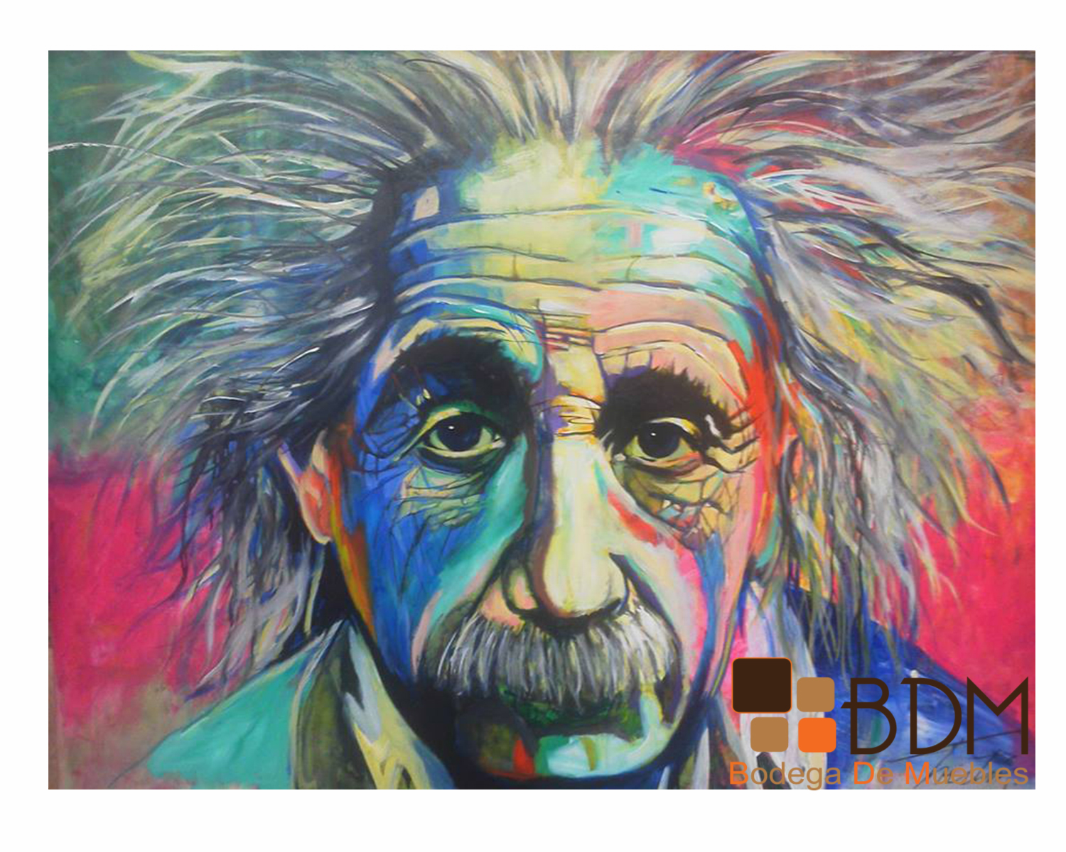 pintura de einstein