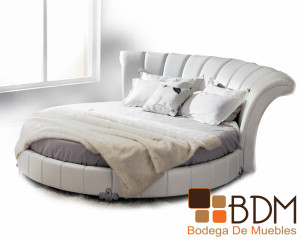 Cama Circular Color Blanco