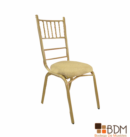 Silla Elegante en Color Dorado