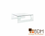 Mesa de centro de cristal