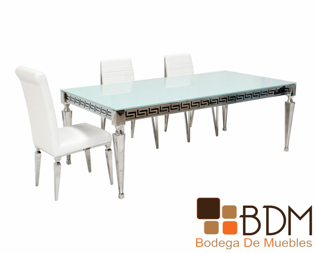 Mesa comedor elegante inoxidable