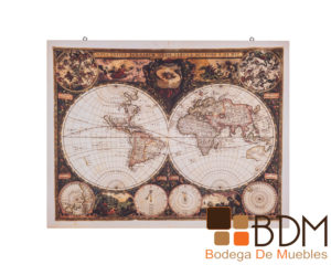 Cuadro de Pared Royal Mapa Antiguo