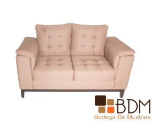 Love seat moderno tapizado en tela