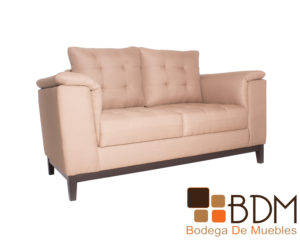 Love seat moderno tapizado en tela