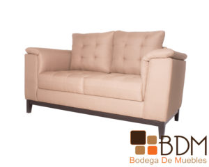 Love seat moderno tapizado en tela