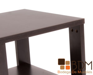 Mesa lateral moderna de madera para sala