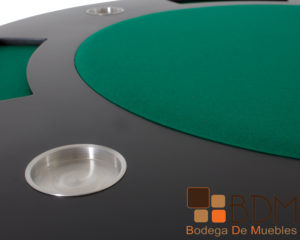 Mesa de madera MDF satinado para poker