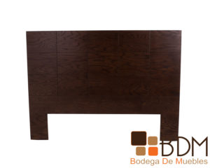 Respaldo individual en madera mdf color nogal