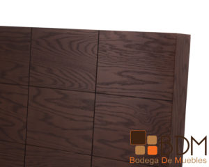 Respaldo individual en madera mdf color nogal