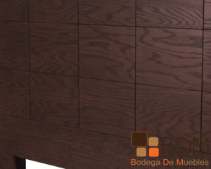 Respaldo individual en madera mdf color nogal