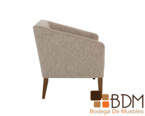 Moderno sillon ocasional con patas de madera