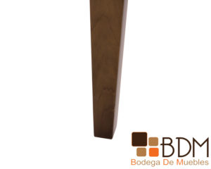 Banca moderna de madera poplar tapizada