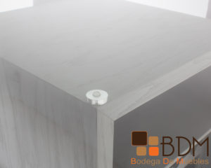 Mesa para comedor de mdf con cubierta de cristal