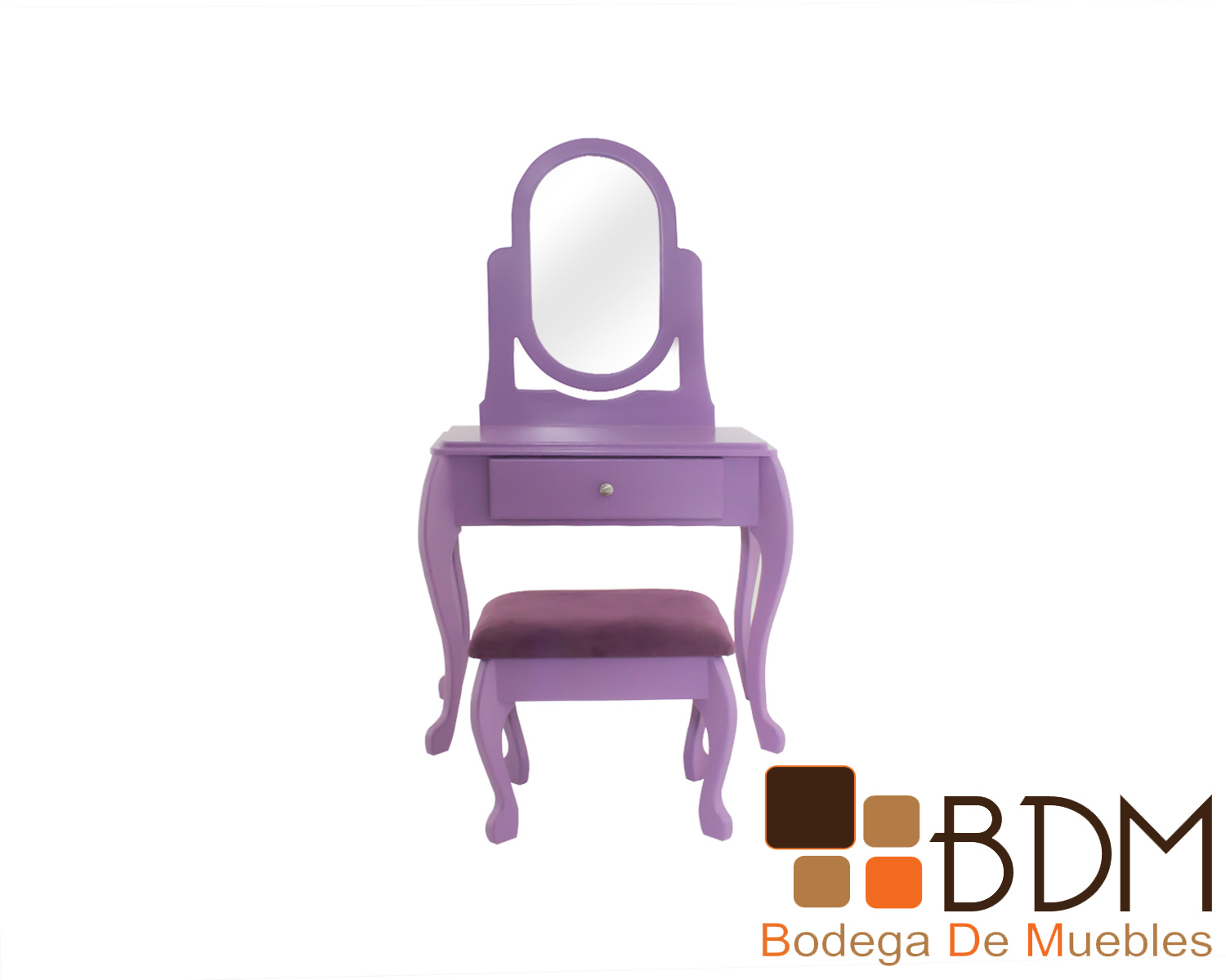 Peinador moderno en mdf color morado