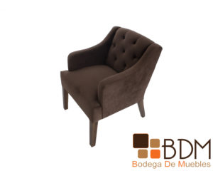 Sillon moderno ocasional individual respaldo capiton