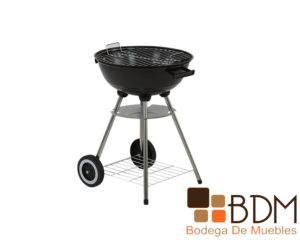 Asador circular con base de acero