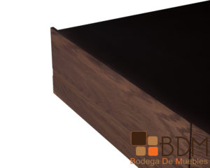 Base individual de madera mdf color nogal