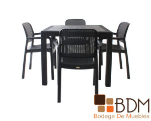 Set de comedor para exterior imitacion rattan