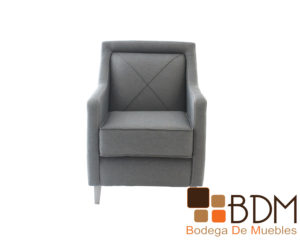 Sillon ocasional en color gris de madera