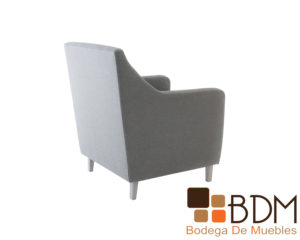 Sillon ocasional en color gris de madera