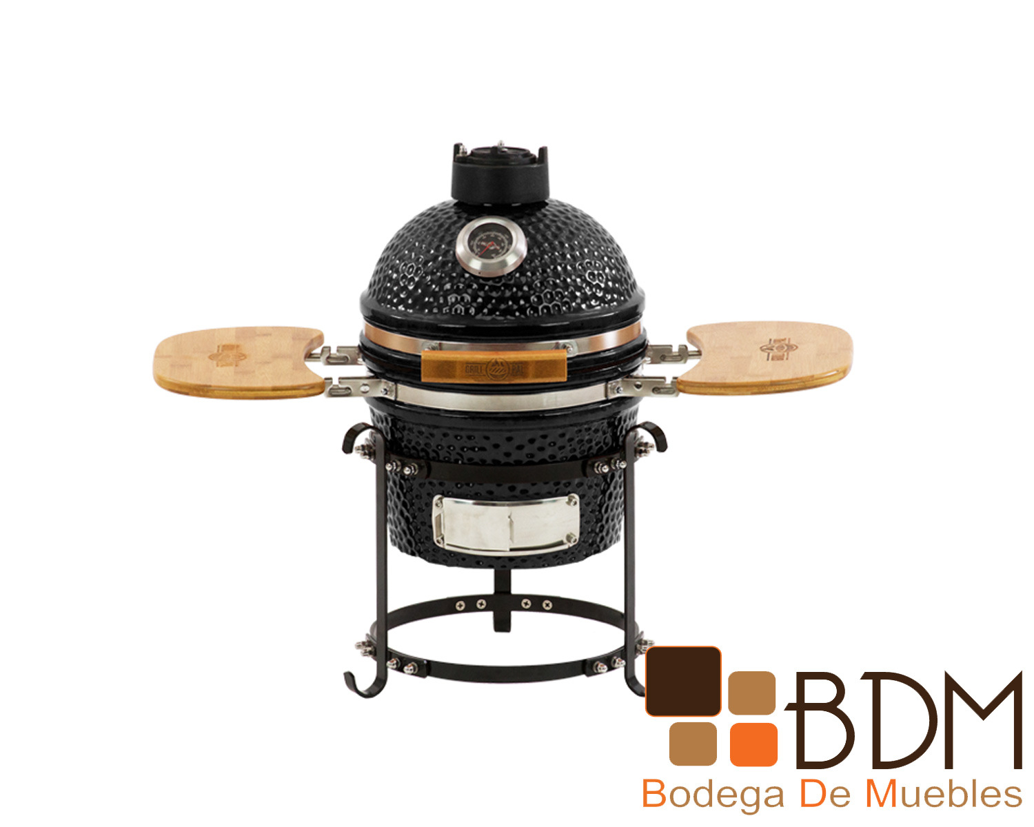 Asador ceramico de 13 pulgadas color negro