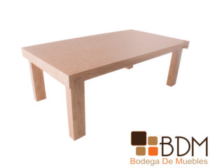 Mesa de comedor fabricada en mdf enchapada de encino