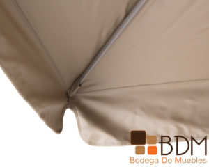 Sombrilla grande para exterior color beige