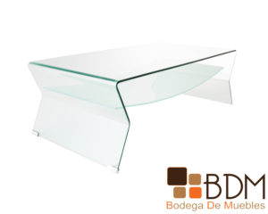 Mesa de centro de cristal para sala