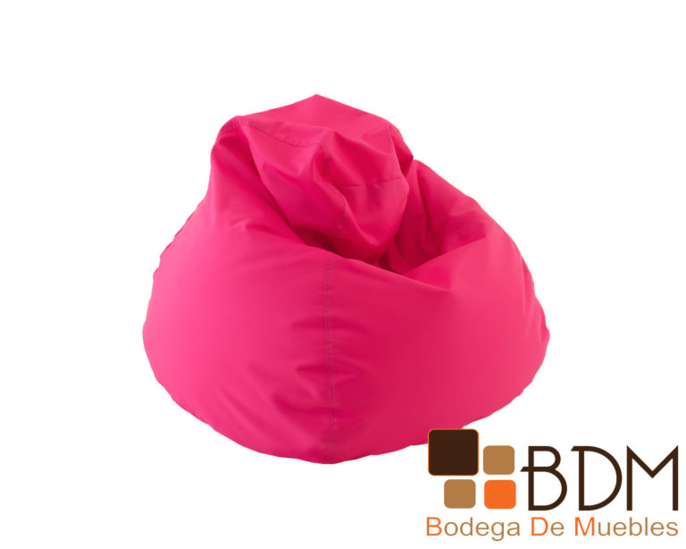 Sillon puff comodo moderno color rosa