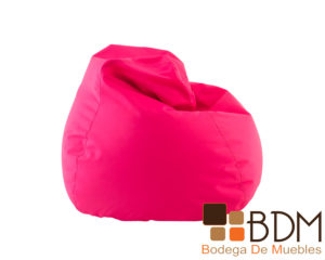 Sillon puff comodo moderno color rosa