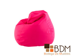 Sillon puff comodo moderno color rosa