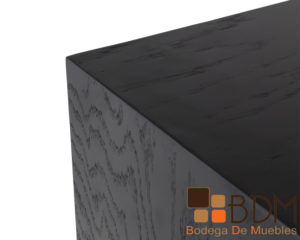 Bufetero color negro moderno con cajon en mdf