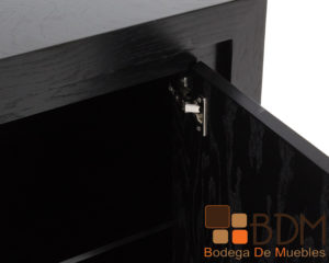 Bufetero color negro moderno con cajon en mdf