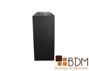 Bufetero color negro moderno con cajon en mdf