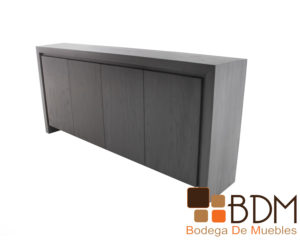 Bufetero moderno en mdf color gris