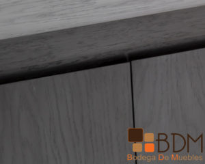 Bufetero moderno en mdf color gris