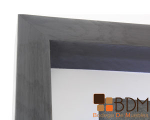 Recamara especial con luz led en madera poplar gris y blanco