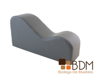 Sillon kamasutra erotico color gris en tactopiel y madera