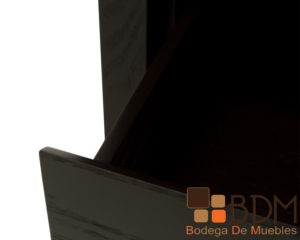 Buro moderno en madera MDF enchapado encino color chocolate