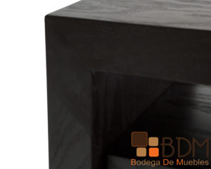 Buro moderno en madera MDF enchapado encino color chocolate