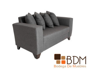 Sala tres piezas moderna con sillones y love seat color gris