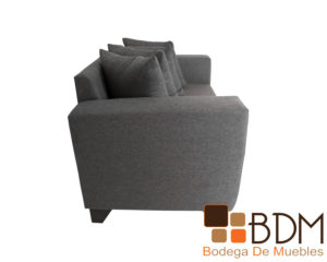 Sala tres piezas moderna con sillones y love seat color gris